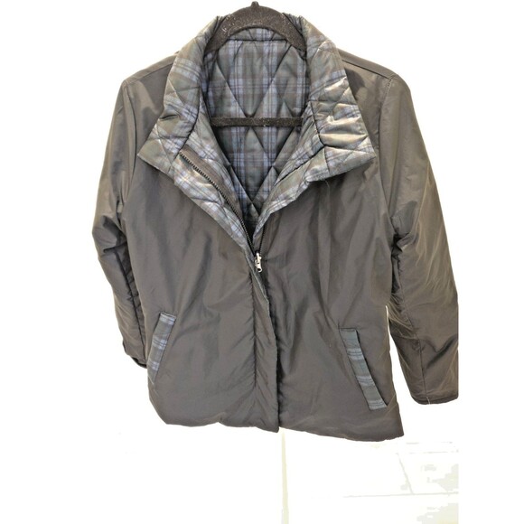 SASZOFONO Puffer Reversible Jacket Size 6 Small Quilted Warm Winter Coat - Picture 1 of 15